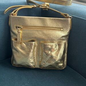 Cole haan cross body bag - gold